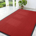 OLANLY Front Door Mat 59x40, Waterproof Heavy-Duty Indoor Outdoor Doormat | Red by OLANLY