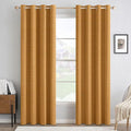 MIULEE 100% Blackout Linen Curtains by MIULEE