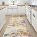 LOONGRUG Runner Rug 2x5 Washable Non-Slip Kitchen Neutral Modern Rug | Abstract by LOONGRUG