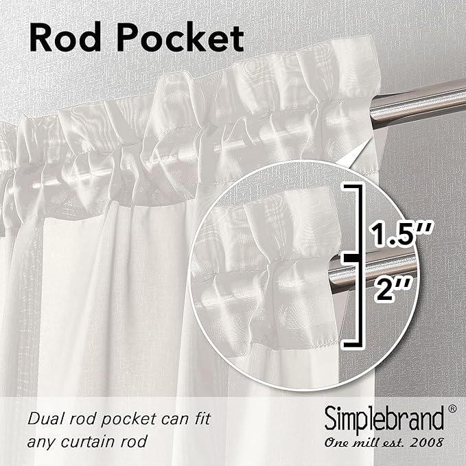 Simplebrand Ivory Tier Curtains - Image 2