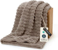 Bedsure Soft Twin Blanket for Bed Decor Gifts Light Brown 60"x80" | Birthday by Unknown