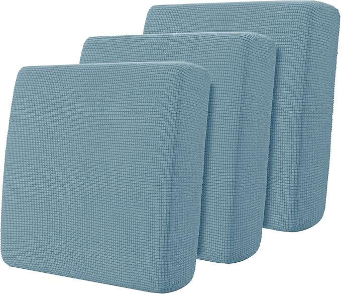 Hokway 3 Piece Couch Cushion Slipcovers Stretch Reversible Cushion Protector by Hokway