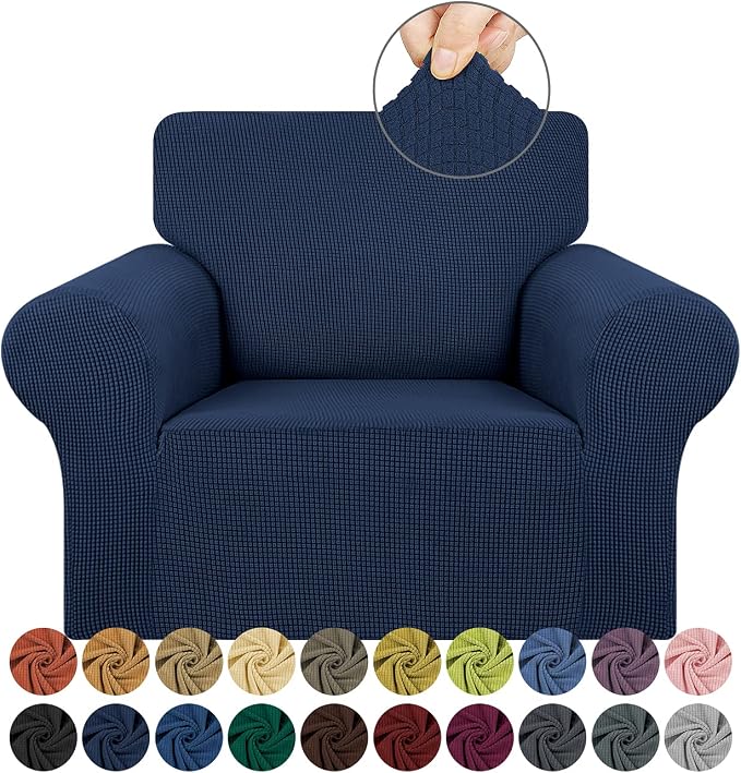 Stretch Chair Sofa Slipcover, Single Couch Cover, Pet Friendly Furniture by KEKUOU