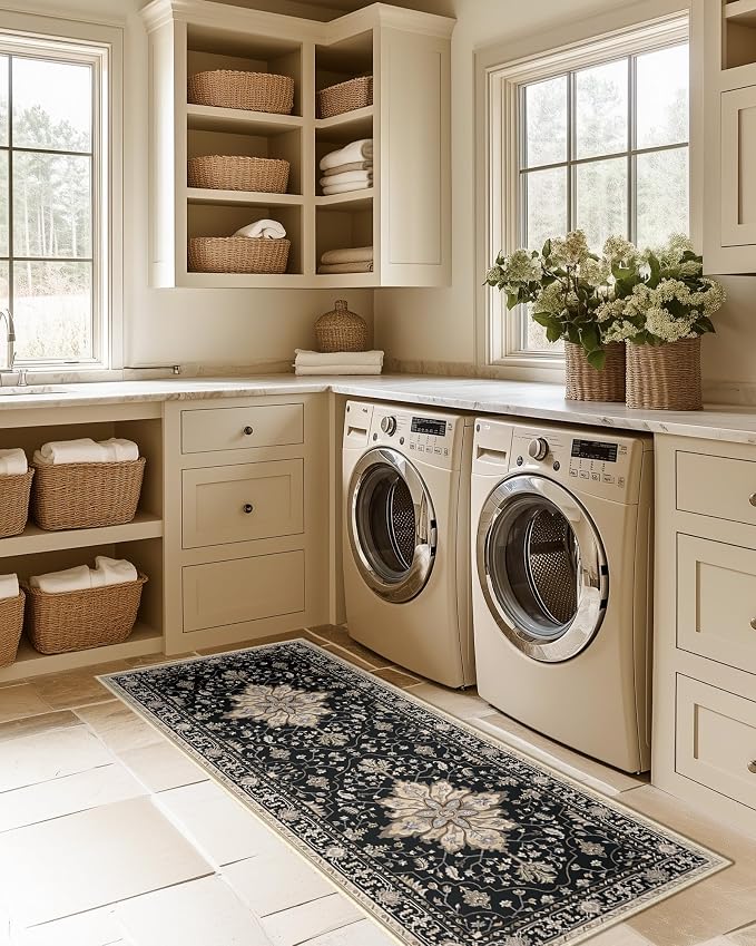 RELEANY Washable Area Rug, Runner 2'x5', Water Repellent, Pet Friendly - Image 2