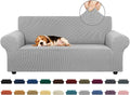 Stretch Loveseat Couch Cover, 2 Cushion Couch Slipcover, Elastic Bottom by KEKUOU