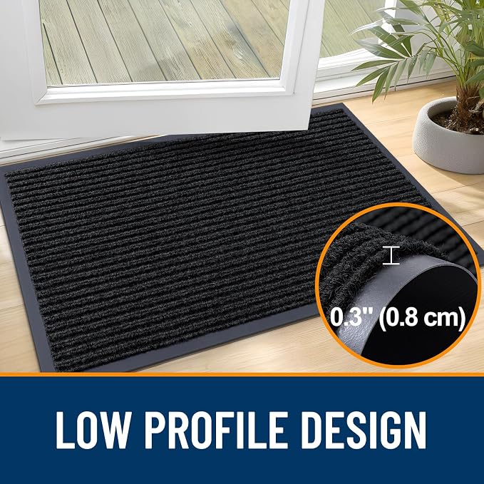 OLANLY Front Door Mat 59x34, Waterproof Heavy-Duty Indoor Outdoor Doormat | - Image 4