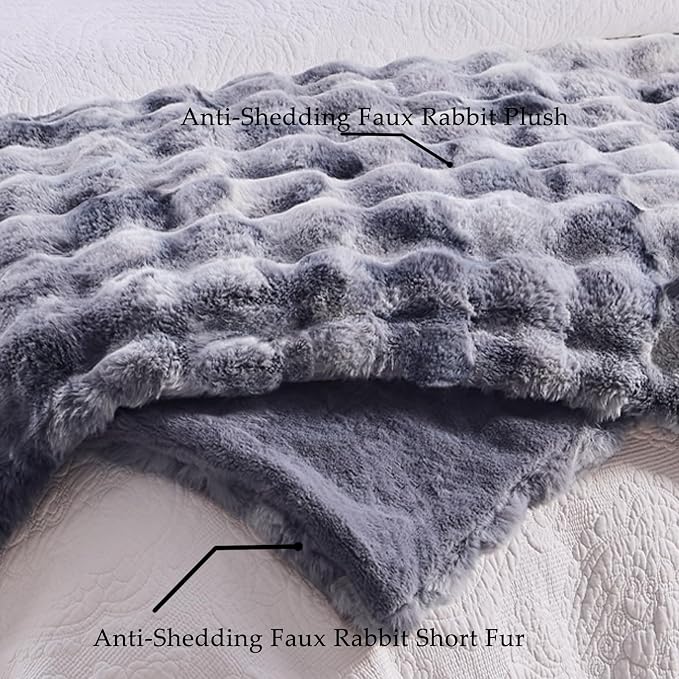 BENVWE Fluffy Faux Fur Throw Blanket - Image 4
