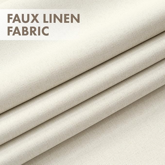 MIULEE 100% Blackout Linen Curtains - Image 3