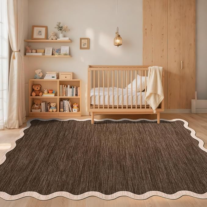 GarveeHome Scalloped Washable Area Rug 8 x 10 Rug - Image 9