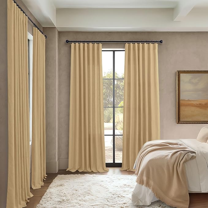 Burlap Color Curtains 63 Inch Length - Image 6