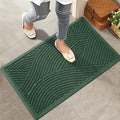 Sturdy Front Door Mat, Absorbent Muddy Dirt Resist Welcome Door Mats Outdoor by HIYARD