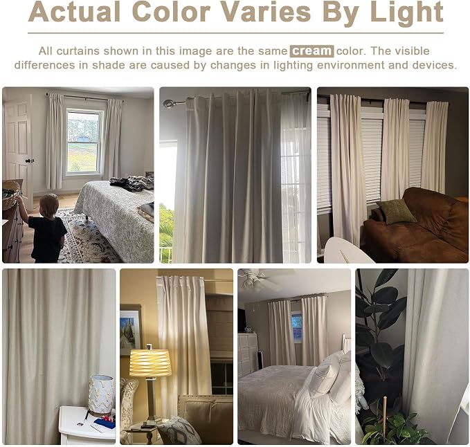 Faux Linen Total Blackout Curtains - Image 8