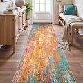 RELEANY Washable Runner 2'x10' Abstract Area Rug by RELEANY