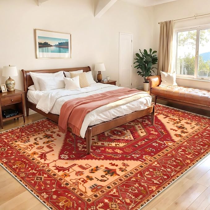 SERISSA 8x10 Washable Non Slip Boho Area Rug - Image 3