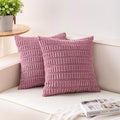 Aegero Pack of 2 Corduroy Decorative Throw Pillow Covers 16x16 Inch by Unknown