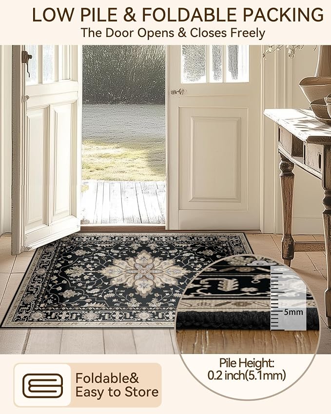 RELEANY Washable Area Rug, Runner 2'x8', Water Repellent, Pet Friendly - Image 6