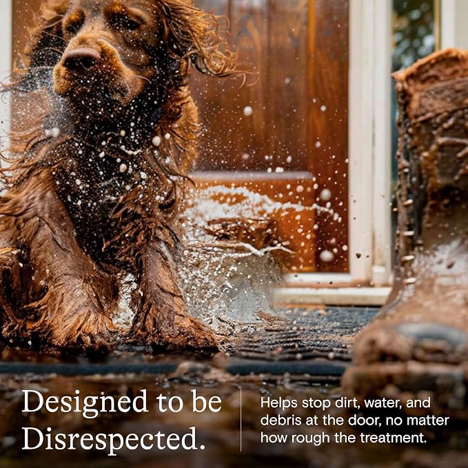 WaterHog Squares Front Door Mat Indoor Outdoor Entrance, All-Weather Mats | - Image 9