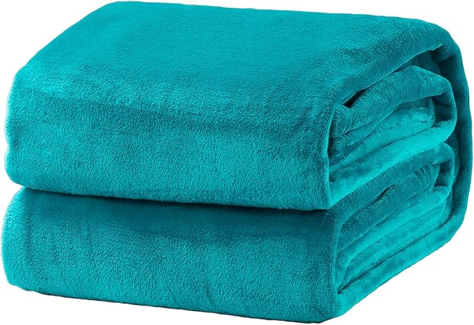 Bedsure GentleSoft Fleece Blanket Twin Size Teal by Unknown