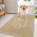 OLANLY Dog Door Mat for Muddy Paws 44x32, Paw Print Design Chenille Mud Mat | by OLANLY
