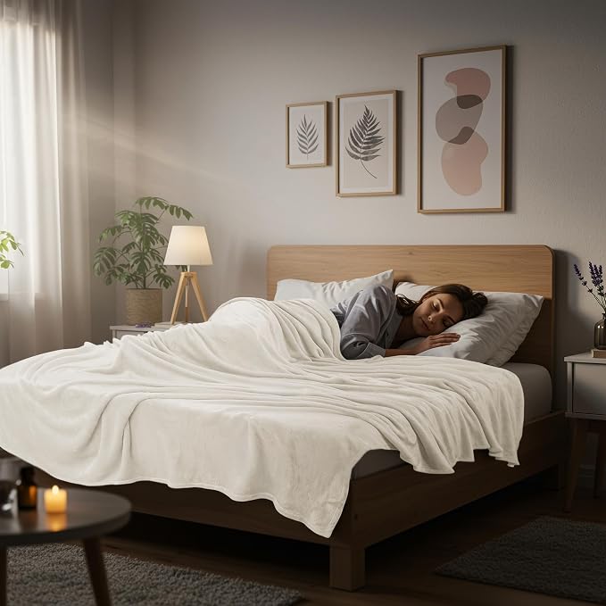 Utopia Bedding Ultra Soft Fleece Bed Blanket Queen Size Linen | Microfiber - Image 7
