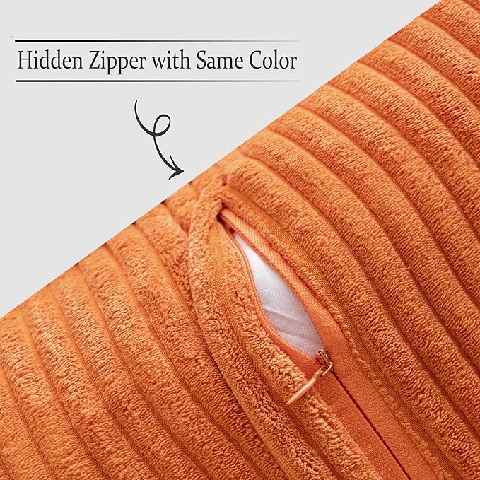 MIULEE Fall Orange Decorative Throw Pillow Covers - Image 3