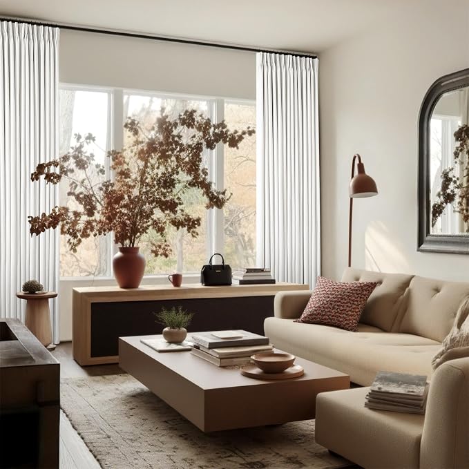 90 Inch Linen Blackout Curtains Pinch Pleated - Image 8