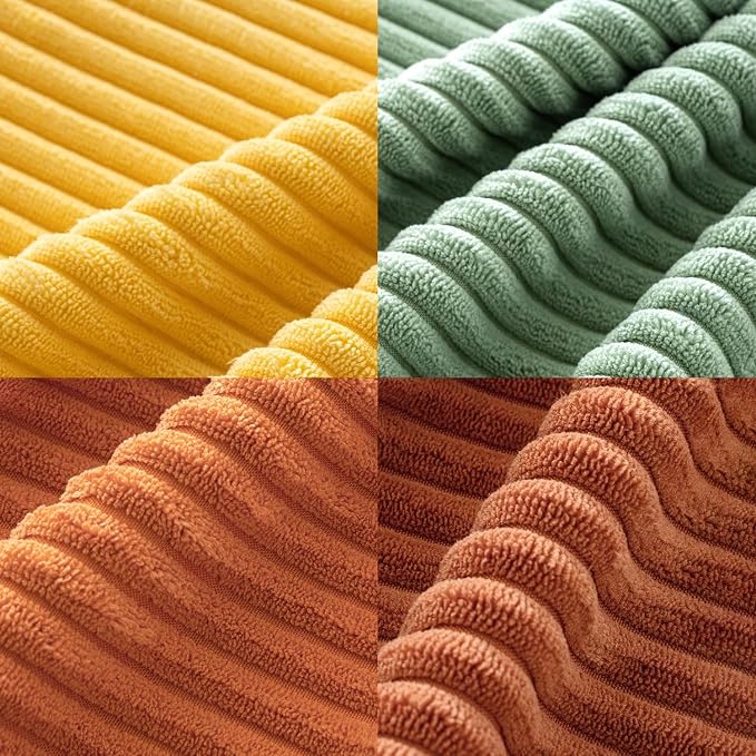 MIULEE Fall Decorative Throw Pillow Covers Yellow Rust Green 18x18 | Set of 4 - Image 7
