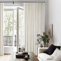 Natural Pinch Pleated Linen Blackout 105 Inch Curtains 2 Panels by Twodrapes