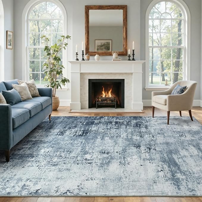 8x10 Ft Large Area Rugs for Living Room, Soft Non-Slip Washable Rugs Modern by Cuzwlovita