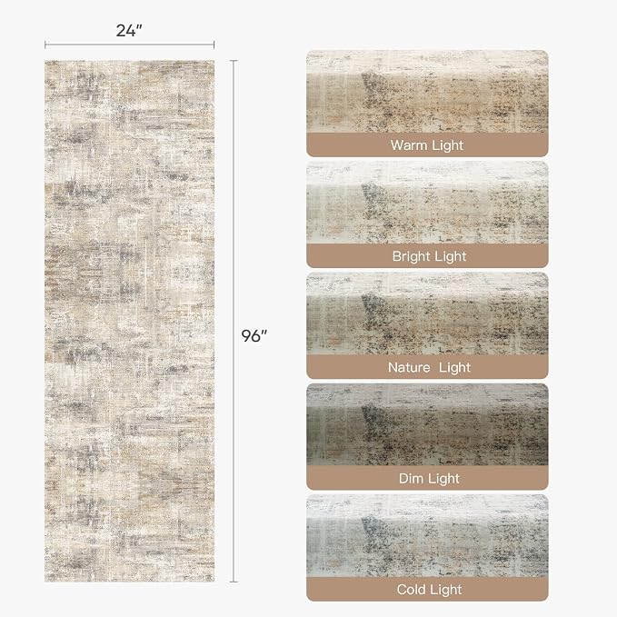 2X8 Area Rug for Hallways, Soft Carpet for Kitchen Bathroom Bedroom Laundry - Image 2