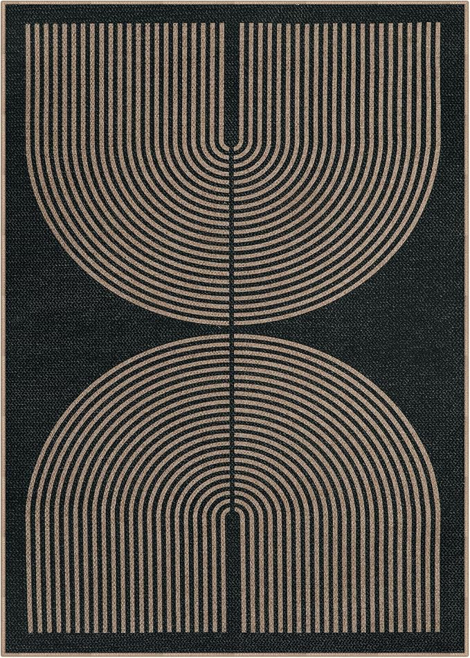 Lahome Enfys Modern Rainbow Easy Jute Rug, Washable Rugs 8x10 - Image 7