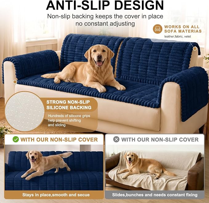 Smiry Couch Cover for Dogs, Non Slip Washable Sofa Protector for Pets | Soft - Image 10