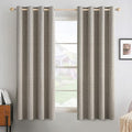MIULEE 100% Blackout Linen Curtains by MIULEE