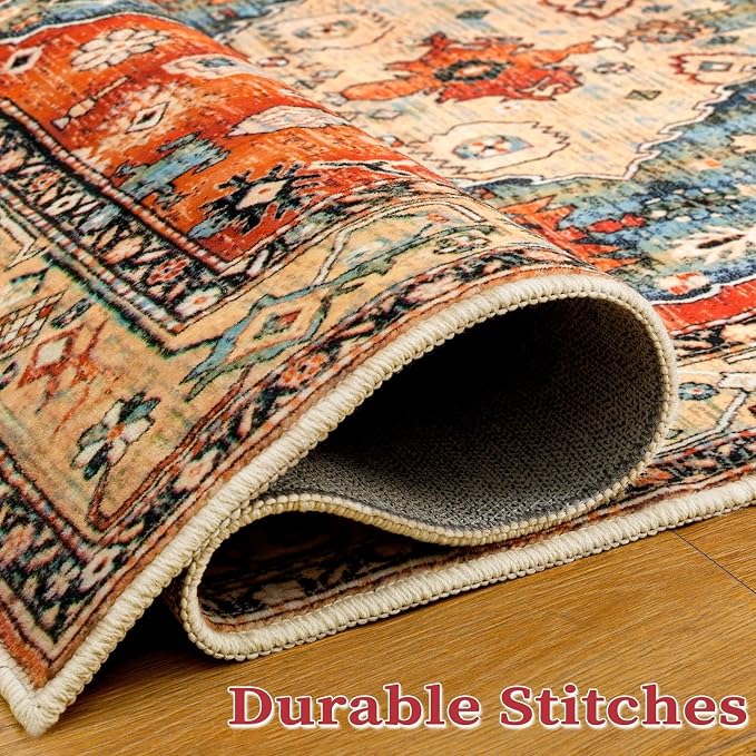 SERISSA 6x9 Washable Non Slip Boho Area Rug - Image 5