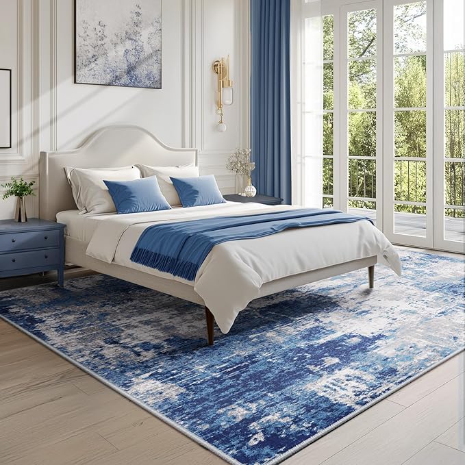 RELEANY Washable 5'x8' Abstract Area Rug - Image 4