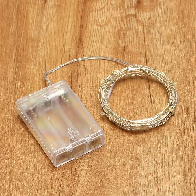 XINKAITE String Lights, 10FT/3M Red LED, Waterproof, Indoor/Outdoor, Battery Operated, 30 Super Bright Bulbs, Perfect for Holidays & Parties