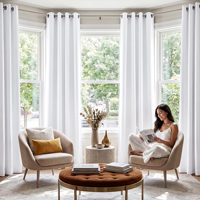 NICETOWN 100% Blackout Window Curtain Panels, Cold and Full Light Blocking - Image 3