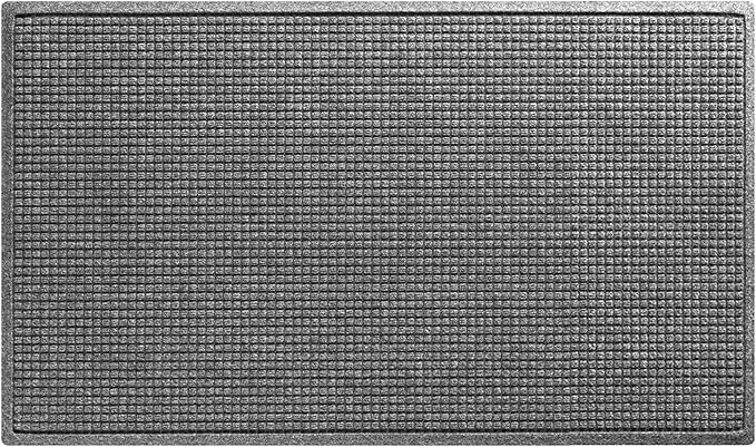 WaterHog Squares Front Door Mat Indoor Outdoor Entrance, All-Weather Mats | by WaterHog