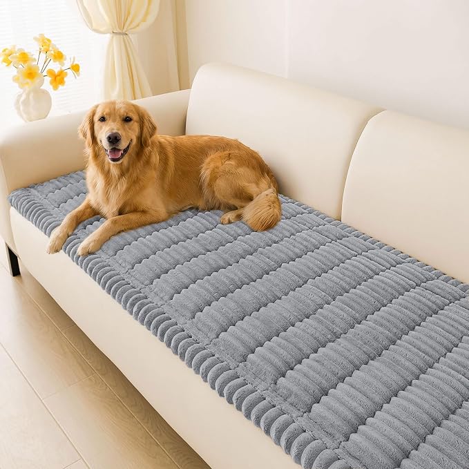 Couch Cover for Dogs, Washable Non Slip Plush Flannel Sofa Protector | Thick by hyha