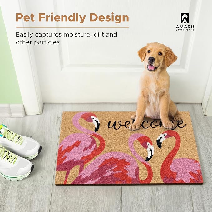 Coir Welcome Mat, 17 x 29 in | 100% Natural Coir, Anti-Shedding, Durable PVC - Image 7