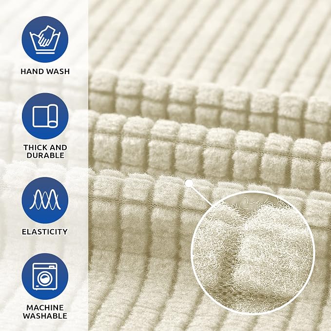 Stretch Oversized Couch Covers for Sofa Slipcover, Soft Jacquard Non-Slip - Image 4