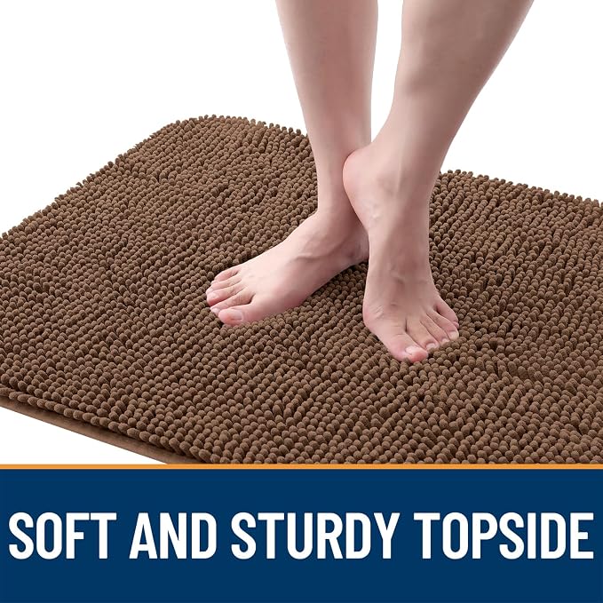 OLANLY Dog Door Mat for Muddy Paws 24x16, Super Absorbent Chenille Mud Mat | - Image 4