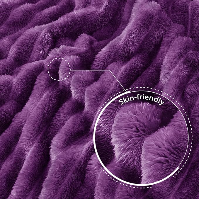 Exclusivo Mezcla Striped King Size Fleece Blanket - Image 5