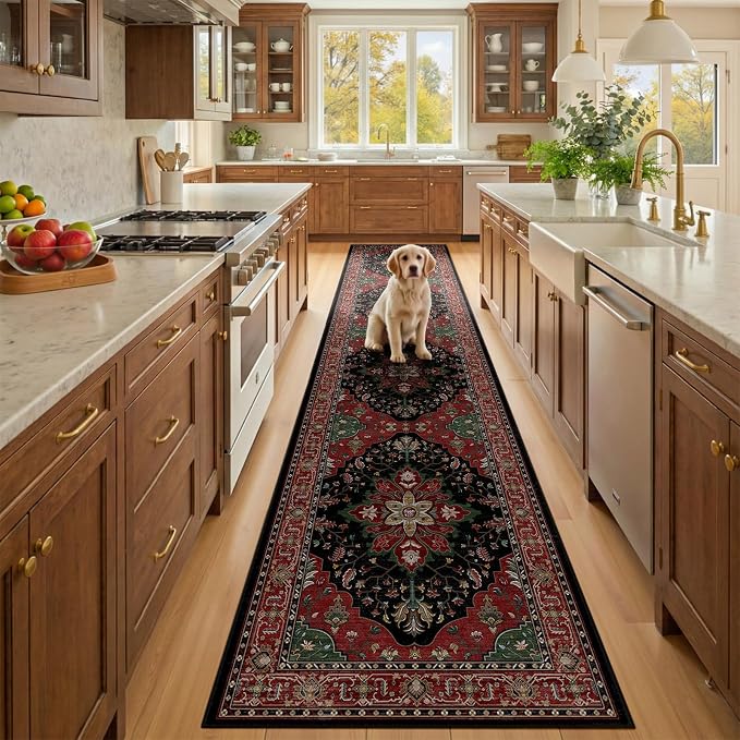 RELEANY Washable Area Rug, Runner 2'x10', Water Repellent, Pet Friendly by RELEANY