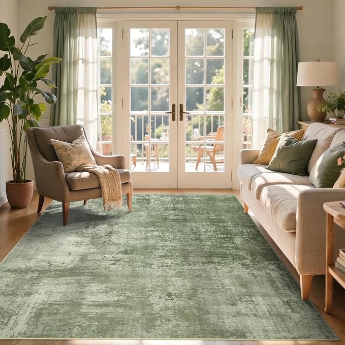 5x7 Ft Area Rugs for Living Room, Soft Non-Slip Washable Rugs Modern Abstract - Image 2