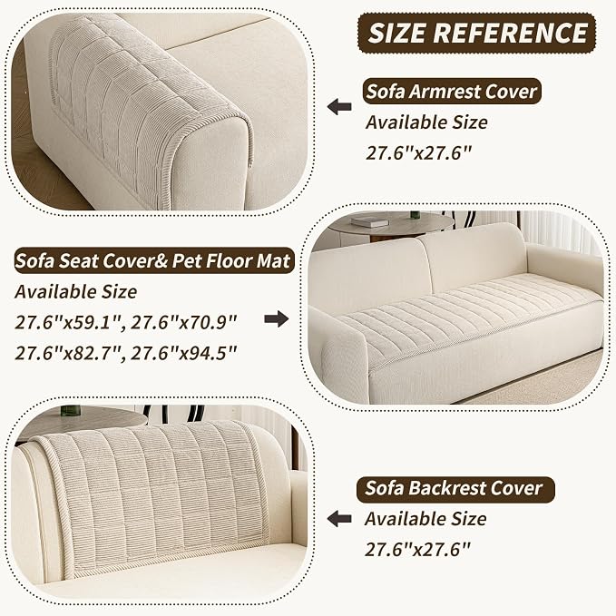 Couch Covers for Dogs Washable, Non Slip Couch Covers for Loveseat Sofa Pet - Image 3