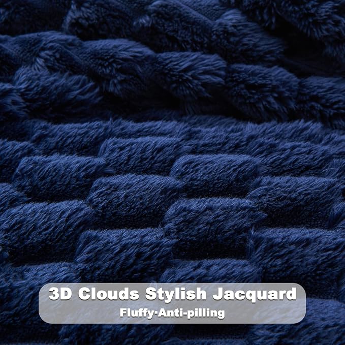 NEWCOSPLAY Fleece Clouds Cozy Twin Blanket - Image 5