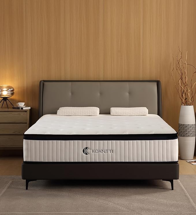 Full Size Mattresses,10 Inch Hybrid Full Mattress in a Box with Memory Foam & Individual Pocket Spring for Edge Support,Pressure Relief,Medium Firm White Full Mattress,CertiPUR-US.