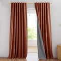 NICETOWN 100% Blackout Farmhouse Curtains 95" Length by NICETOWN