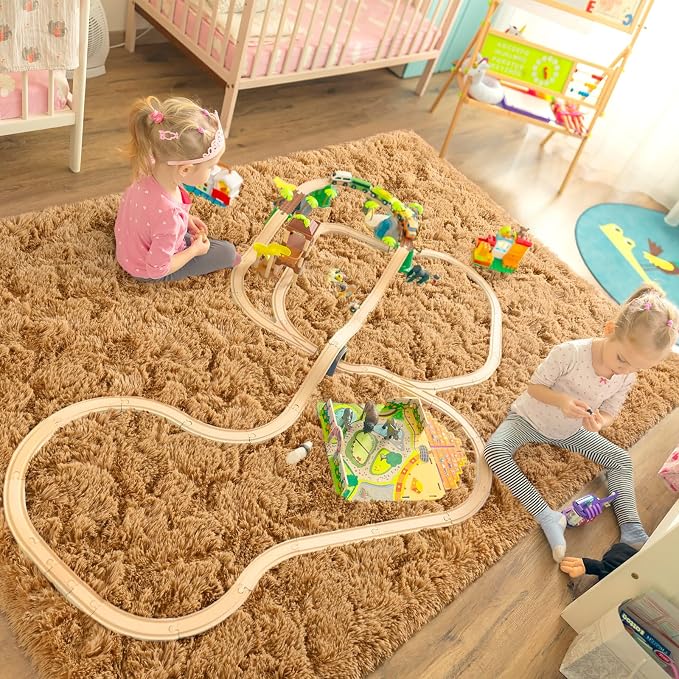 LOCHAS Area Rugs Fluffy Living Room Carpets - Image 4